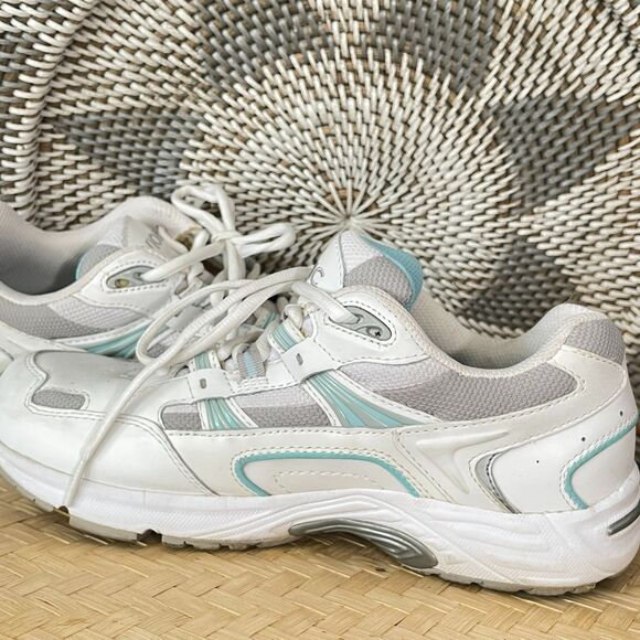 Vionic Walker Classic White Aqua Leather Walking Shoes Size 8.5 - Picture 9 of 14